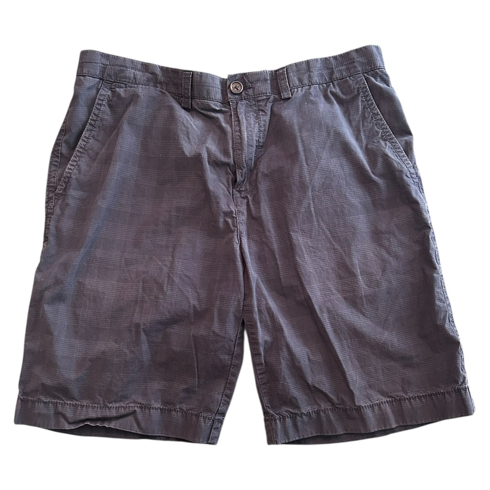 Tommy Hilfiger Shorts Mens 34 Cotton Blue Plaid Pockets Chinos‎